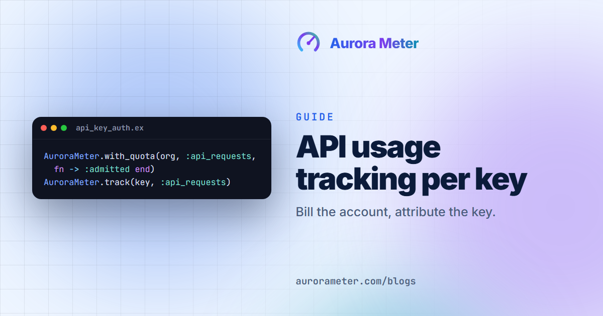 API Usage Tracking in Phoenix: Meter and Limit Usage per API Key