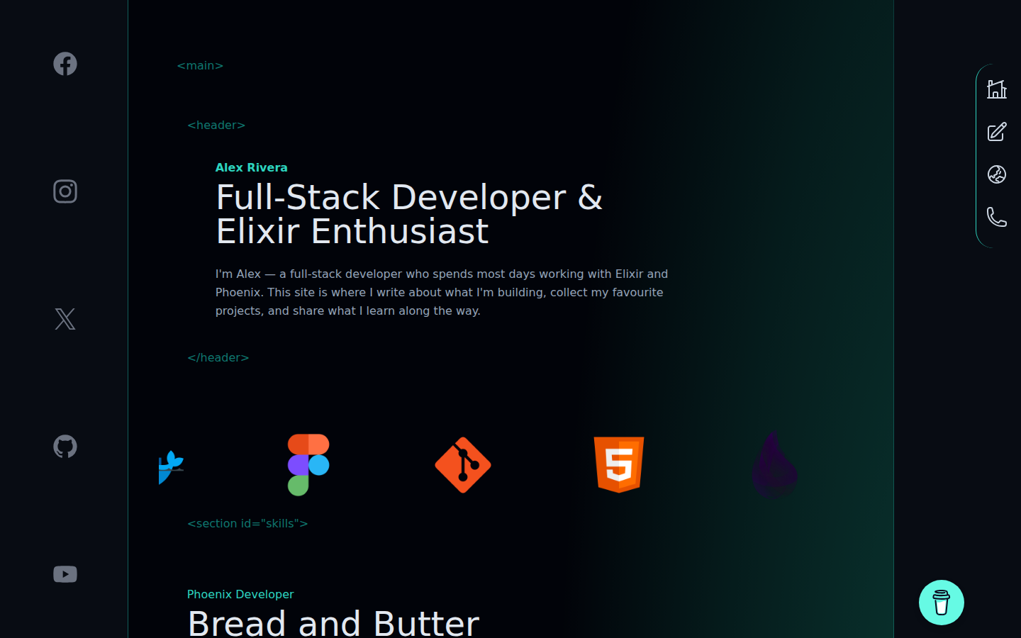 Phoenix Blog Template preview