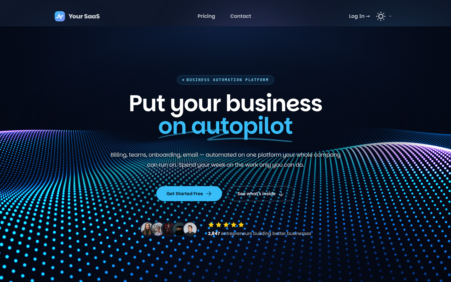 PHX SaaS Starter preview